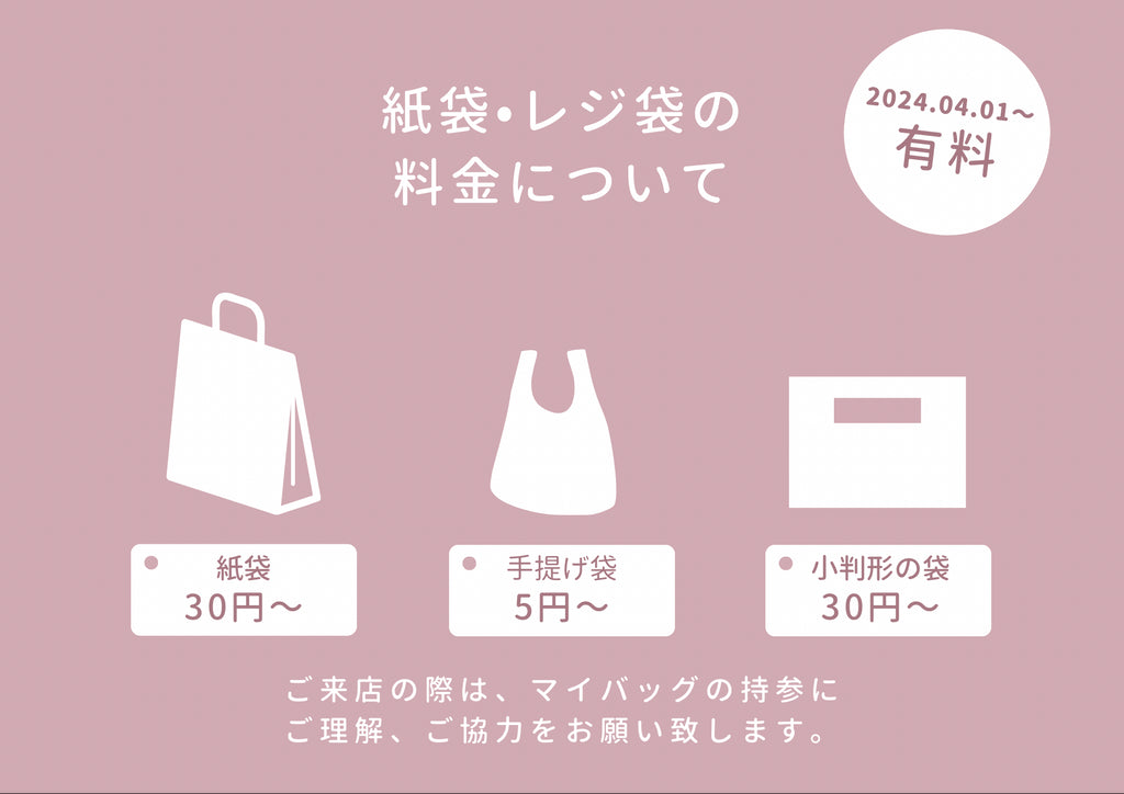 紙袋 レジ袋 有料化 料金について