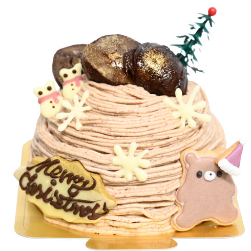 栗の渋皮煮モンブランの4号サイズ。