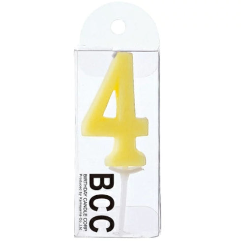 数字ろうそく「4」