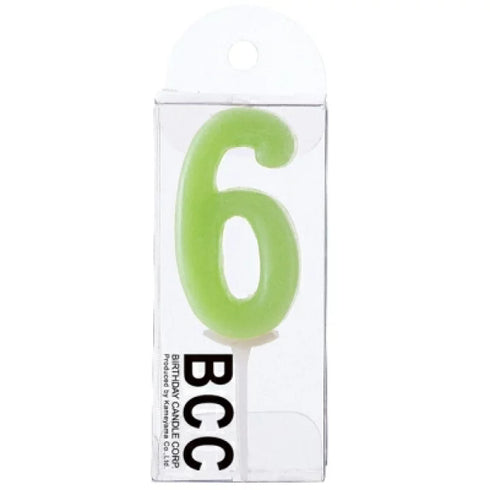 数字ろうそく「6」